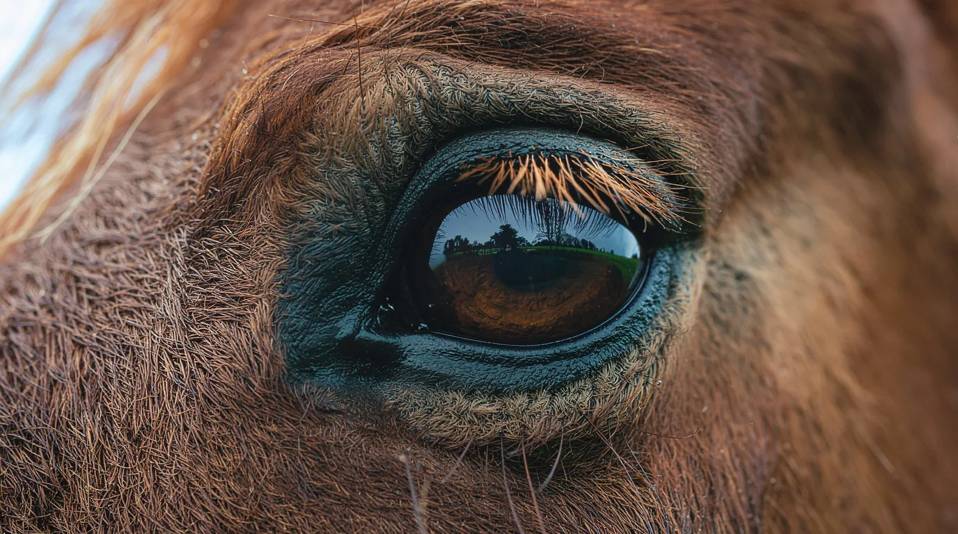 Un regard de cheval au Ferme équestre du bois vieux, Vigeois