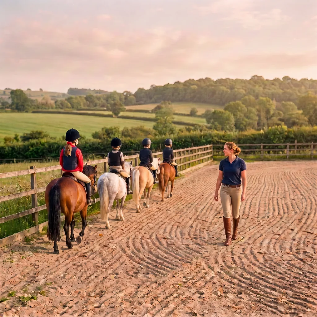 Cours de poney à Vigeois, Corrèze